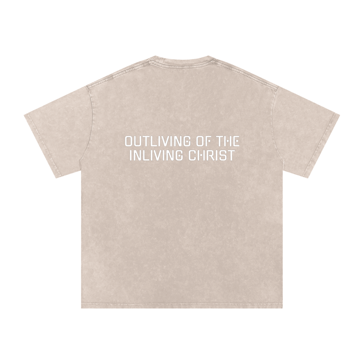 Snow Washed Oversized Cotton T-Shirt
